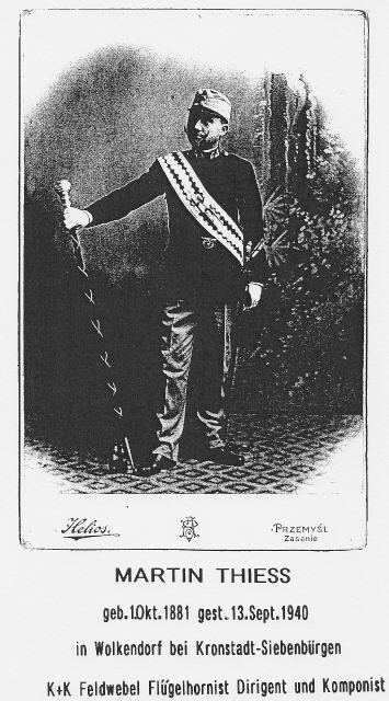 K+K Feldwebel, Flügelhornist, Dirigent und Komponist; 1902